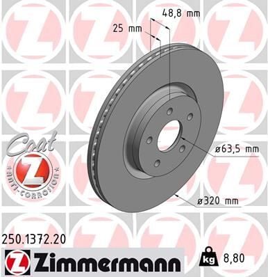 ON FREN AYNASI CONNECT 12 > FOCUS III 11>15 KUGA 12>14 VOLVO V40 T2-T3-T4-T5 C30 06>12 C70 II 07>12 S40 II 05>12 V50 04>  CV611125FA-CV611125GA-1829608