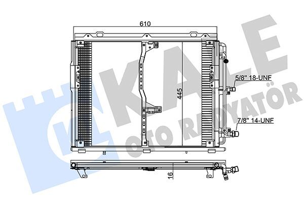KLIMA RADYATORU MERCEDES S-CLASS W140 91>98  A1408300870