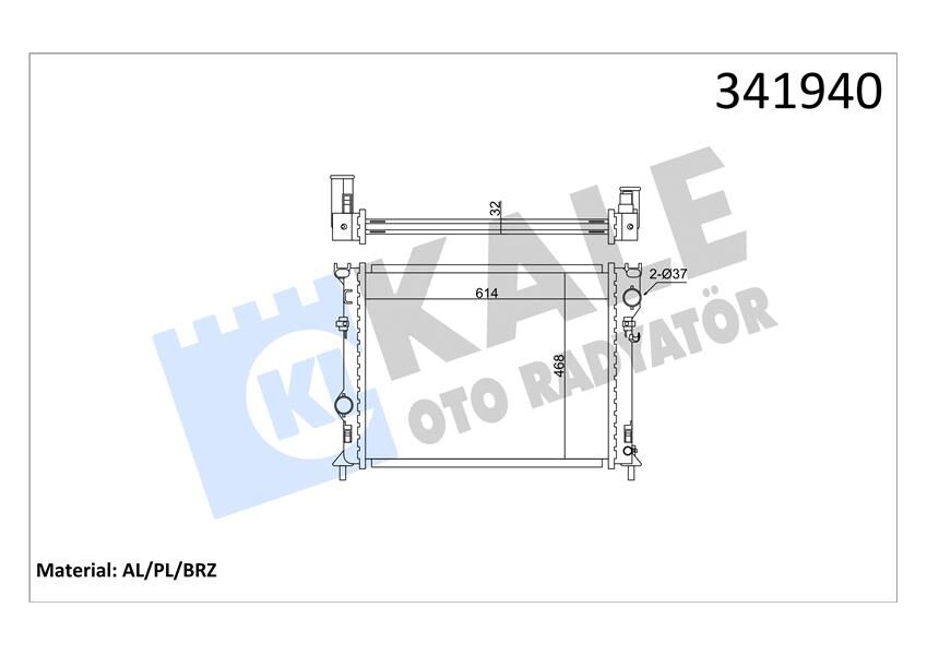 RADYATÖR CHRYSLER CHRYSLER 300C-CHRYSLER 300C TOURİNG AL-PL-BRZ  5170742AA-68050131AA-68050126AA