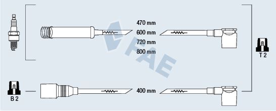 BUJİ KABLO TAKIMI SETİ ASTRA F-VECTRA A-ASCONA C-KADETT E 1.6İ C16NZ  90297423-90297570-90350556-1612545
