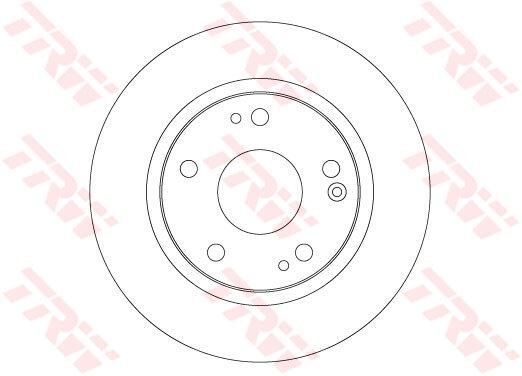 ARKA FREN DİSKİ DOLU TİP HONDA CIVIC 1.6L R16B2 SEDAN FC5 kasa 16-> / CIVIC 1.5L L15B7 FK7 kasa 17-> 260 çap x 5 bijon - Takım disk fiyatıdır