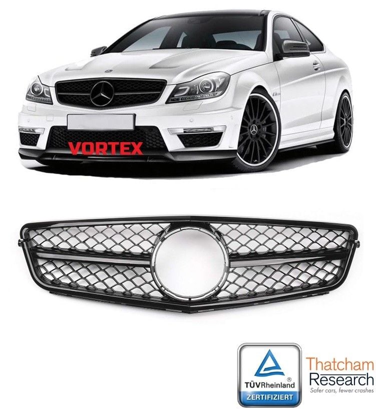 MERCEDES - ÖN PANJUR C63 AMG PARLAK SİYAH W204 2007- - 