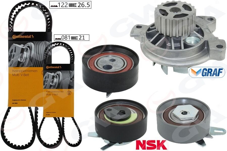 DEVİRDAİMLİ TRİGER SETİ 122x26.5 -081x21 T4 2.5TDI - LT35 2.5TDI ACV-ANJ-AVR