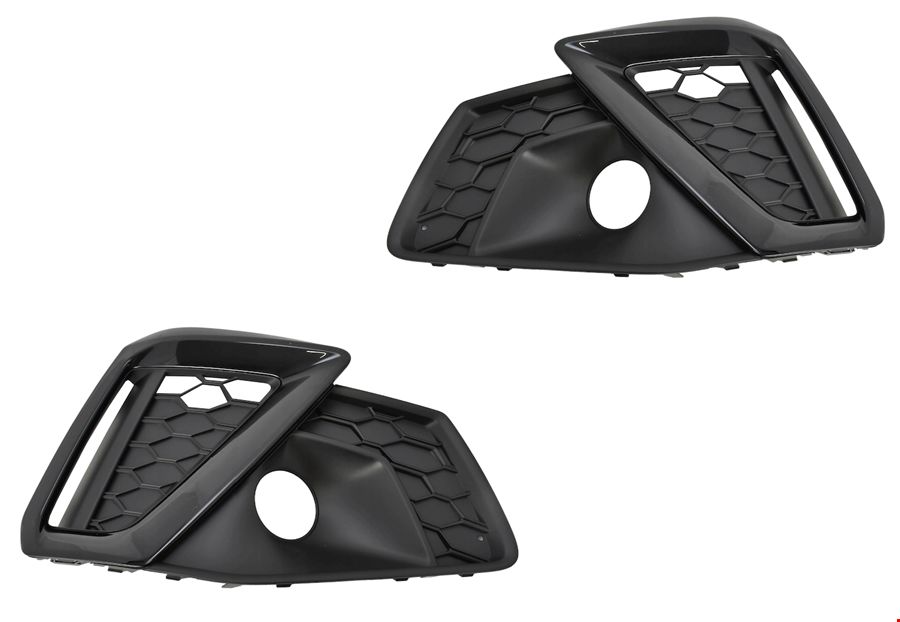 AUDİ - ÖN TAMPON IZGARASI SOL S-LİNE (SİYAH) A4 2020- - 8W0807681M YB9