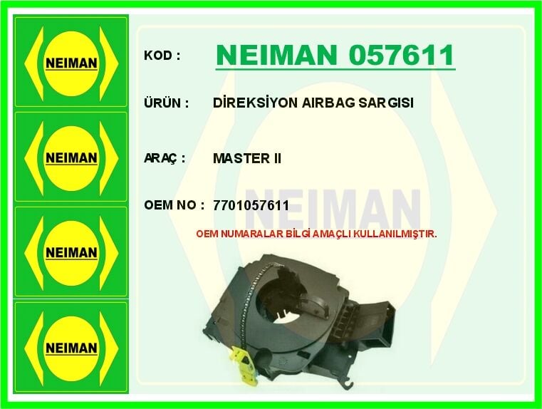 DİREKSİYON AIRBAG SARGISI MASTER II