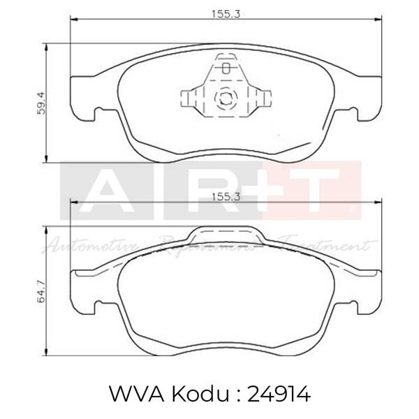 ÖN FREN BALATASI MEGANE III 09 SCENIC III 09 FLUENCE 10 DUSTER 10 LODGY 12 CAPTUR I 13 1.5 DCI 1.6 16V