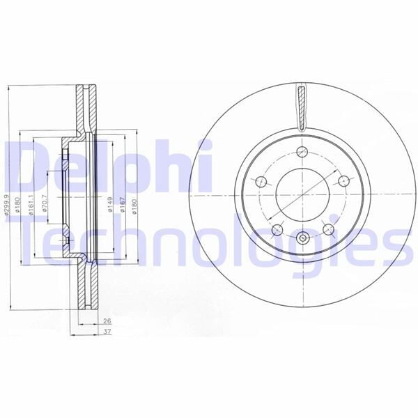 ÖN FREN AYNASI INSIGNIA B 16 INÇ 18> ASTRA J 09 > ZAFIRA C 11 > CRUZE 09 > 300x26x5DLxHAVALI 13502051  569076-569070-13502052-95527031