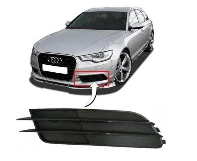 AUDİ - ÖN TAMPON IZGARA SİSSİZ SOL A6 2013- - 4G0807681F