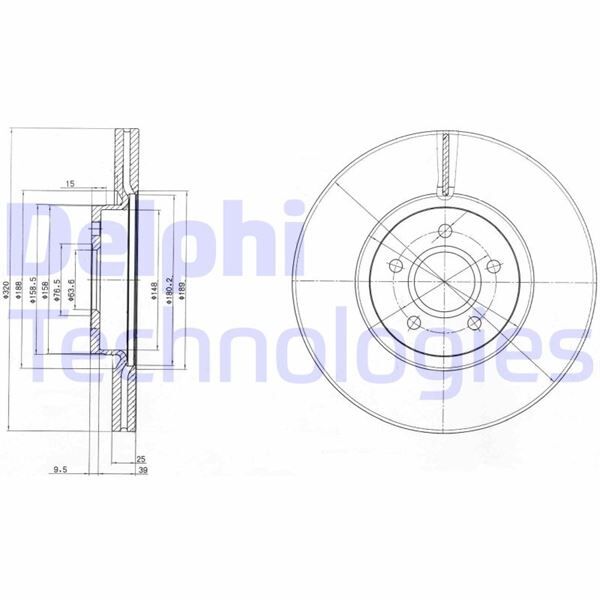 ON FREN AYNASI CONNECT 12 > FOCUS III 11>15 KUGA 12>14 VOLVO V40 T2-T3-T4-T5 C30 06>12 C70 II 07>12 S40 II 05>12 V50 04>  CV611125FA-CV611125GA-1829608