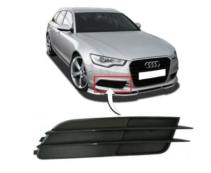 AUDİ - ÖN TAMPON IZGARA SİSSİZ SAĞ A6 2013- - 4G0807682F