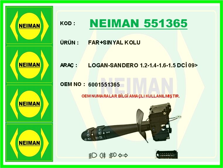 FAR SINYAL KOLU LOGAN-SANDERO 1.2-1.4-1.6-1.5 DCİ 09>