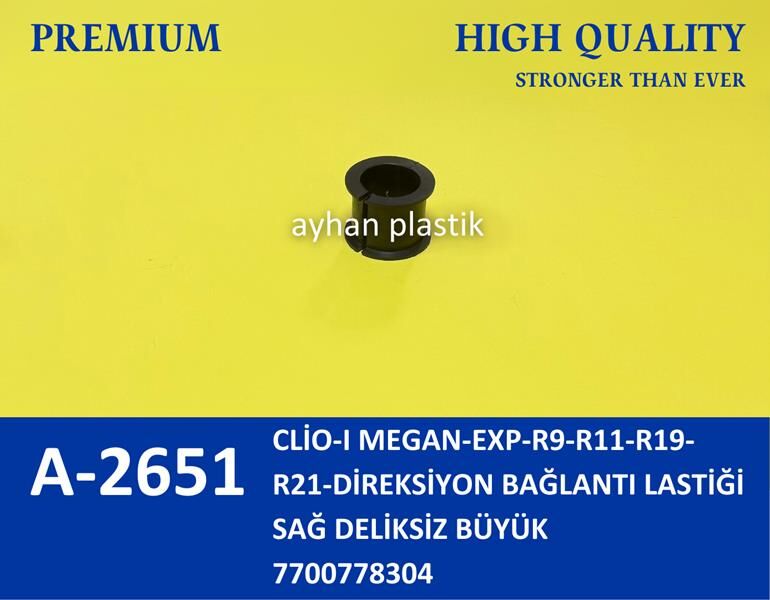 DİREKSİYON BAĞLANTI LASTİĞİ SAĞ DELİKSİZ BÜYÜK CLİO-I MEGAN-EXP-R9-R11-R19-R21