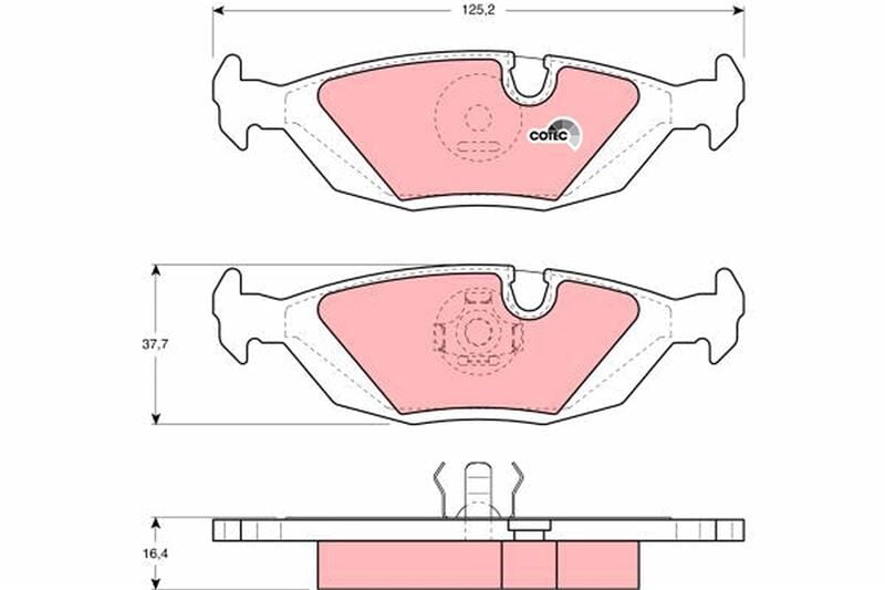 FREN BALATASI ARKA BMW E30 E28 E24