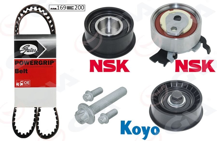 EKSANTRİK GERGİ KİTİ 169x200 ASTRA F-CORSA B-VECTRA B 1.4i-1.6i-1.8i 16V X14XE-X16XEL-X18XE  95516734-1606274-93180219-1629061