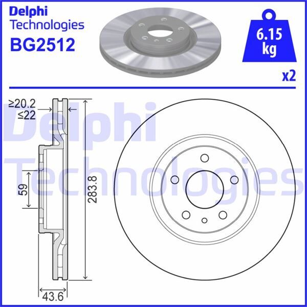 ÖN FREN AYNASI OPEL COMBO D 12> FIAT DOBLO 10> EGEA 16> ALFA ROMEO 147 01> 156 97>05 284 x 22 5 DELİK HAVALI  95515331-569095-52119576-46445006
