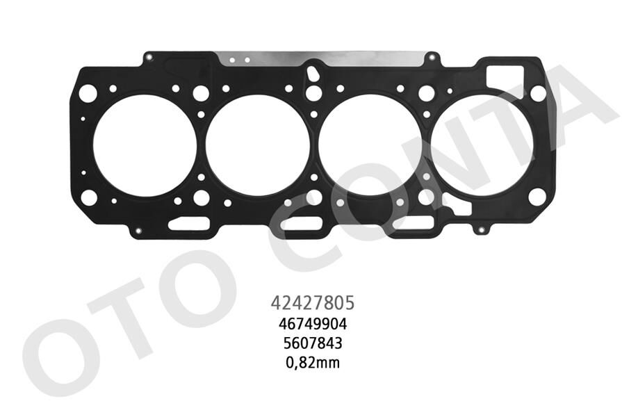 EMME MANİFOLD CONTASI TAKIM PUNTO-DOBLO-FIORINO-LINEA 1.4 8V 199 A7.000-350 A1.000-FP4  77363787