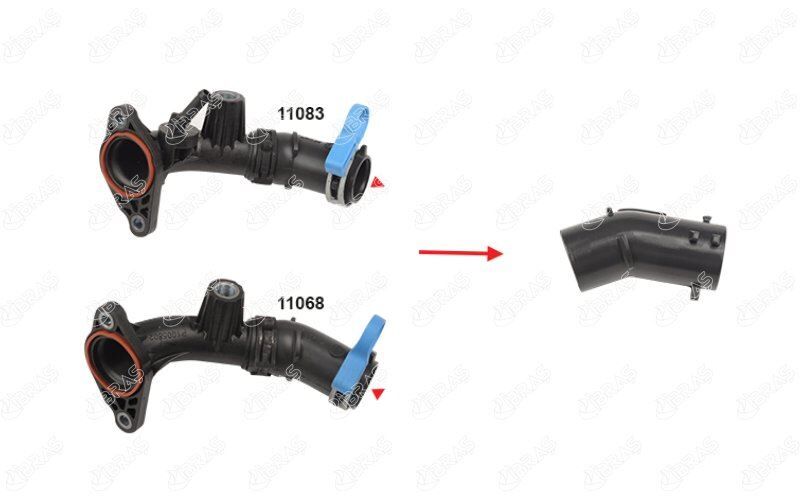 EGR BORUSU KUCUK HORTUM MERCEDES OM608 W177 W247 C118 W415 . MEGANE IV 15> CLIO V 19> EXPRESS 21> DACIA DUSTER II 17> 1.5 Blue dCi K9K  A6081400500-147139148R-147137396R