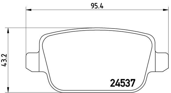 ARKA FREN BALATASI MONDEO IV CA2 07>14 S-MAX 09> 06> S-MAX 09> KUGA I 08>12 GALAXY III 06> VOLVO S80 II 06> S80 07> V70 06> V70 07> XC70 06> FREELANDER 2 2.2  ME6G9J2M008GA-30794553-LR003657
