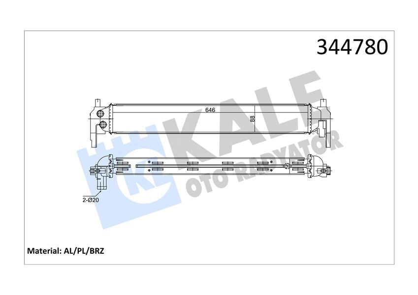 TURBO RADYATÖRÜ INTERCOOLER POLO 1.2 TSİ 11/09 > AL/PL/BRZ  6R0145805H