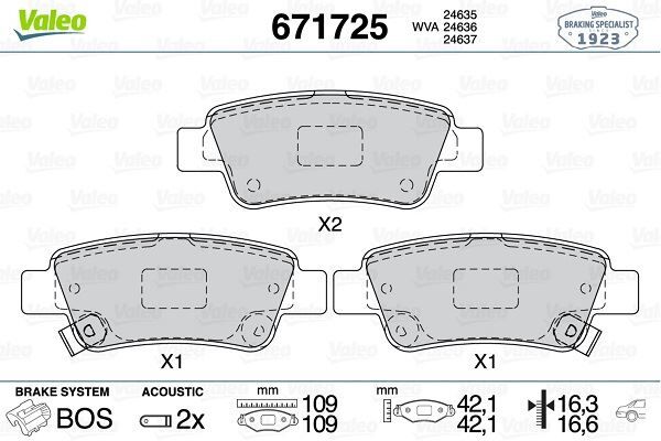 ARKA FREN BALATASI FIAT LINEA 09> ALFA 147 01>156 97>03 GT 03>10