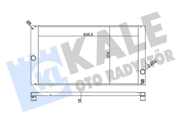RADYATÖR VOLVO C30-C70 II-S40 II-V50 AL-PL-BRZ 650X376X24  8602834-8603528-8603634
