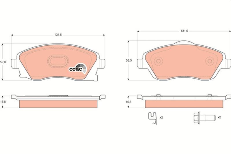 ÖN BALATA COMBO C-CORSA C 1.3-1.7 CDTI 01 > MERIVA 03 > TIGRA 04 >  1605081-93176114-1605974-1605092