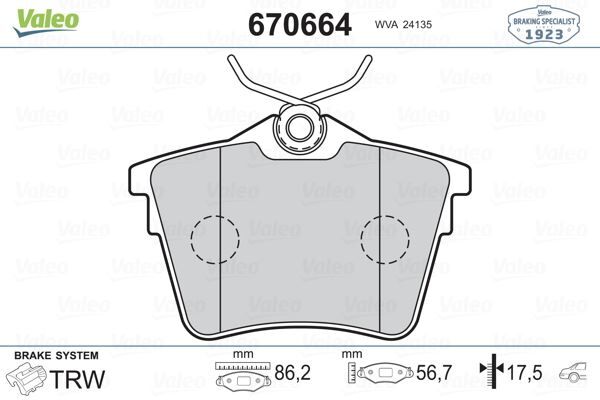 ARKA FREN BALATASI PEUGEOT P407 1.6 HDI 1.8-2.0 04> 607 00> CITROEN C5 08>  4254.91-4252.79-4253.26-4254.04