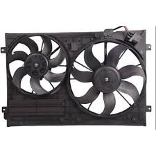 FAN MOTORU DAVLI (360 MM+295 MM-4 FIS-220W+150W) VW GOLF5 JETTA PASSAT LEON 05 >