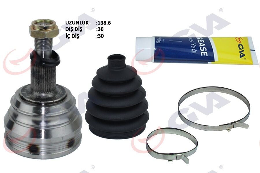 AKS KAFASI DIŞ ÖN GOLF4-BORA-A3-LEON-TOLEDO-OCTAVIA 1.9TDI/1.8 97-05 AGR/AGN 36x30x53.2 138.5mm