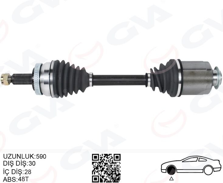 KOMPLE AKS ÖN SAG ABSLI HYUNDAI IX35 2.0 CRDI A-T 10- -KIA SPORTAGE 2.0 CRDI A-T 10-