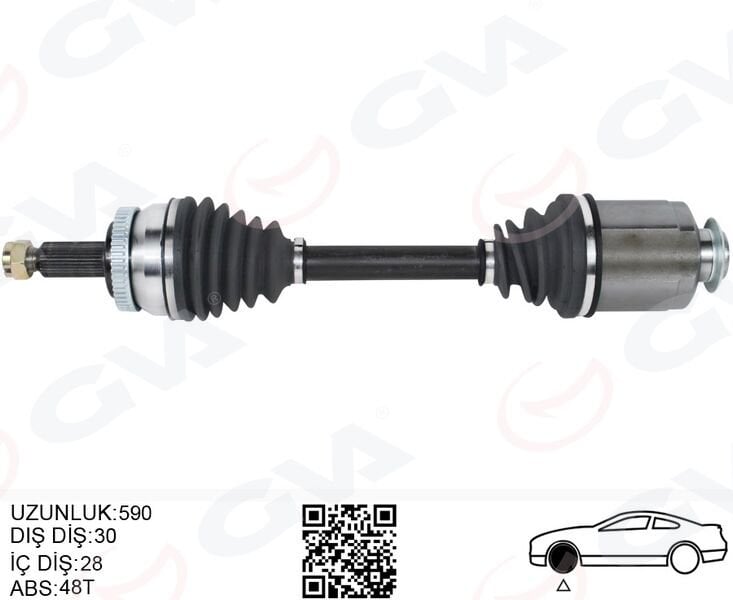KOMPLE AKS ÖN SAG ABSLI HYUNDAI IX35 2.0 CRDI A-T 10- -KIA SPORTAGE 2.0 CRDI A-T 10-
