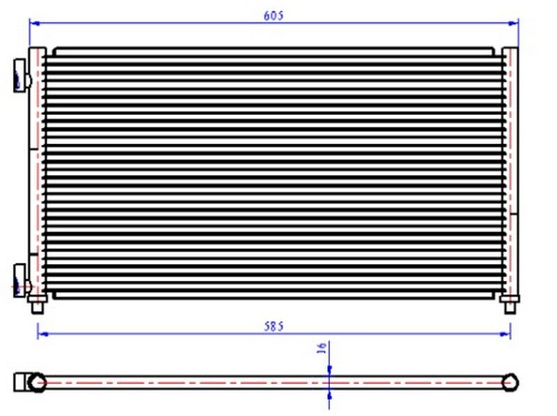 TURBO RADYATÖRÜ INTERCOOLER MGN IV-KADJAR-TALISMAN-SCENIC-QASHQAI 1.5DCİ- XTRAIL 1.6 64x217.9x282