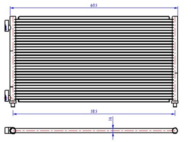 TURBO RADYATÖRÜ INTERCOOLER MGN IV-KADJAR-TALISMAN-SCENIC-QASHQAI 1.5DCİ- XTRAIL 1.6 64x217.9x282