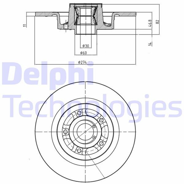 ARKA FREN AYNASI RENAULT LAGUNA II 01>07 SCENIC II 05>08 274x11x5D