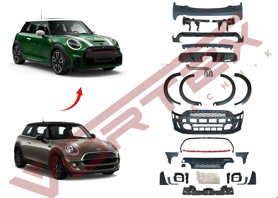 BMW - F56 2014- İÇİN 2021- YENİ JCW BODY KIT - 