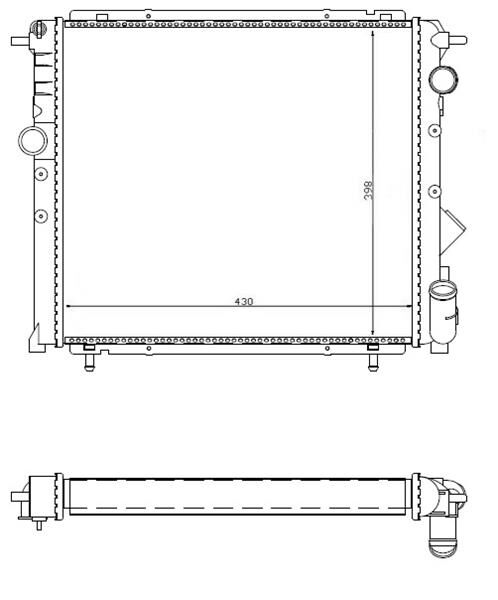 KALORİFER RADYATÖRÜ BRAZİNG CLIO IV DENSO TIP 168X155X26