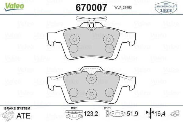 ARKA BALATA FOCUS II CMAX 03> CONNECT 02> LAGUNA III 07> OPEL VECTRA C 02> SIGNUM 03> CITROEN C5 08> PEUGEOT P508 10>18 1647875980-4254.A8