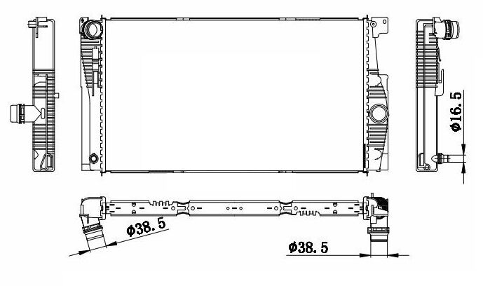 MOTOR SU RADYATORU BMW F10 F11 N20 OTOMATIK