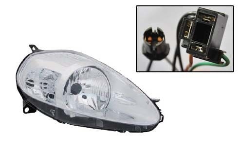 FAR SAĞ FIAT GRANDE PUNTO 04>10 ELEKTRİKLİ H4 KROM