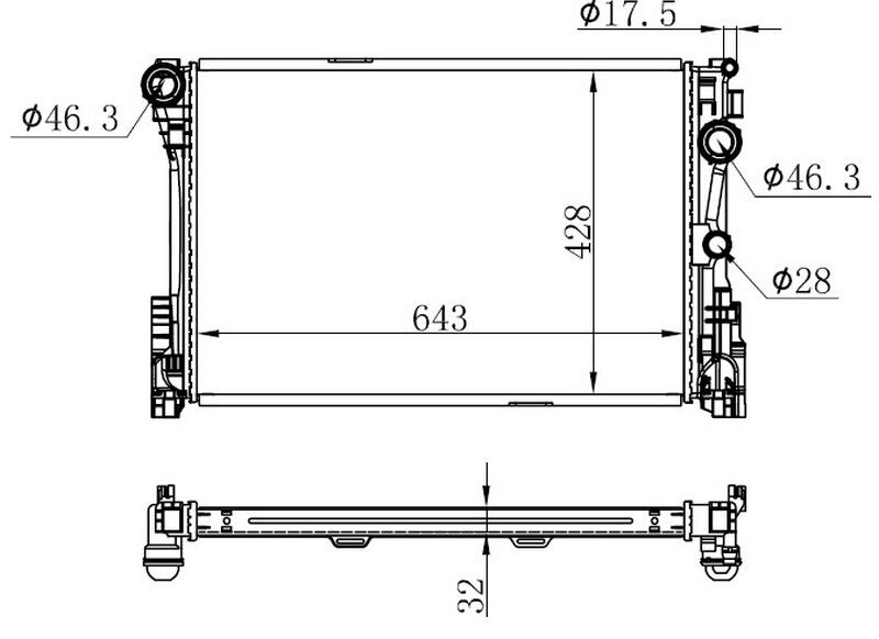 RADYATOR M131 EM-YM BRAZİNG MT 290X458X26