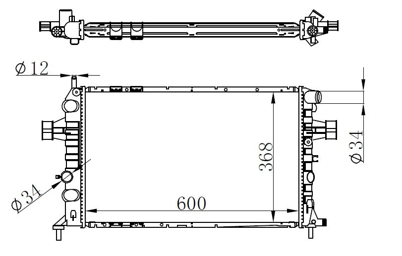 RADYATOR BRAZİNG MT 656X558X40 EUROCARGO 61968  504289346