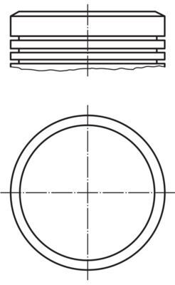 MOTOR PİSTON SEGMAN STD 75mm P106-P206-P306-PARTNER-BERLINGO 1.4 8V TU3JP-Euro4 BOY:50mm TEPE