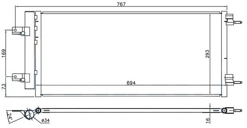 TURBO RADYATÖRÜ RENAULT MASTER III 10> OPEL MOVANO B 10> 2.3dCi