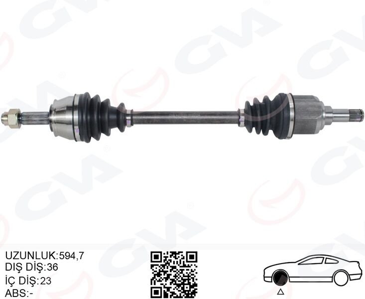 KOMPLE AKS SOL ON FIAT DOBLO 119.223 1.4 01-10