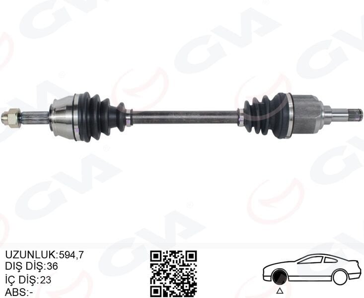 KOMPLE AKS SOL ON FIAT DOBLO 119.223 1.4 01-10