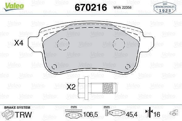 ARKA BALATA RENAULT MEGANE IV 15> ESPACE V 15> MEGANE IV GRANDTOUR 16> TALISMAN 15> NISSAN JUKE 19>