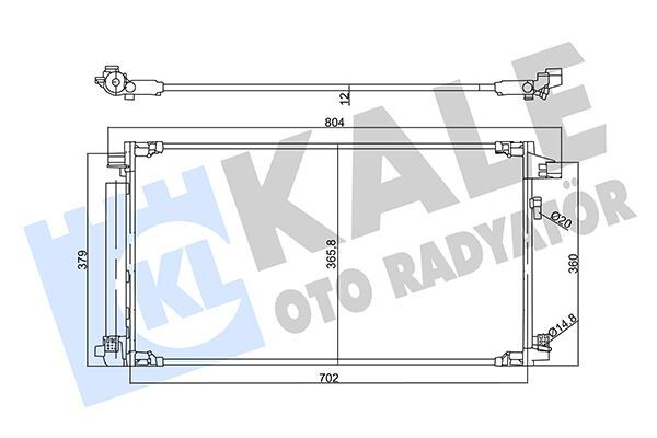 KONDENSER TOYOTA C-HR 1.8 Hybrid 16-COROLLA 1.8 Hybrid 18- AL/AL