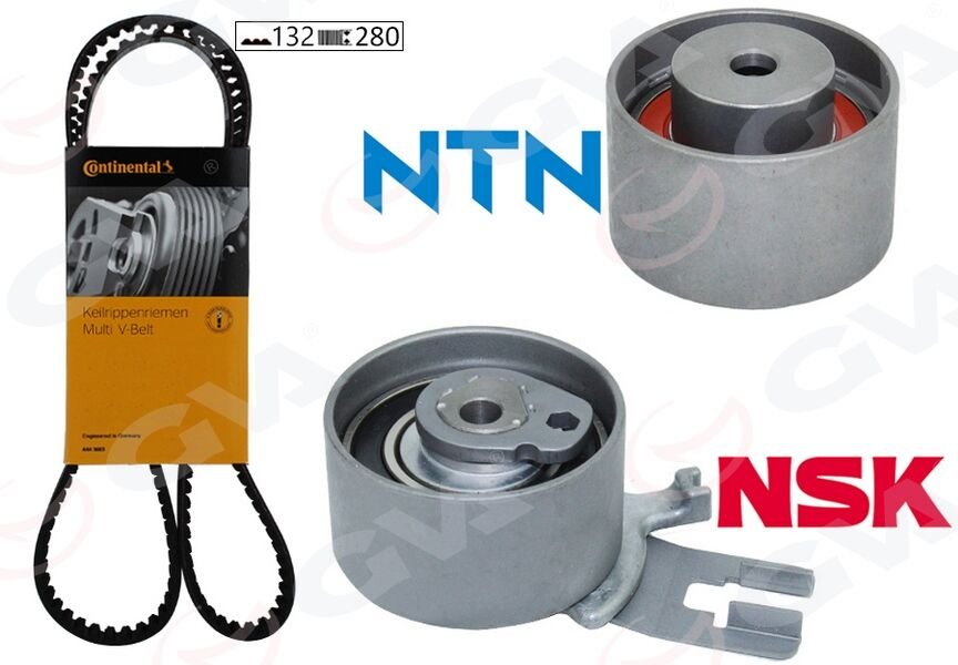 EKSANTRİK GERGİ KİTİ 132x280 VOLVO C30 C70 S60 S80 V70 > XC60 XC70 XC90 2.4TDI 20V K015580XS  31258305-31359568