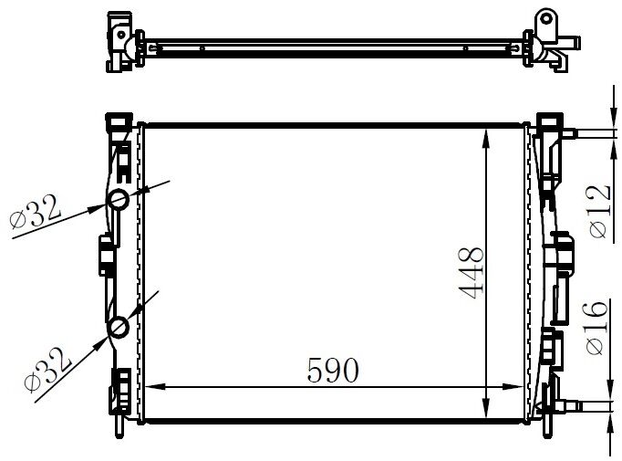 KLİMA RADYATÖRÜ KONDANSATÖRÜ RADYATÖRÜ RENAULT TRAFIC II 01>14 OPEL VİVARO 01>14 1.9dCi