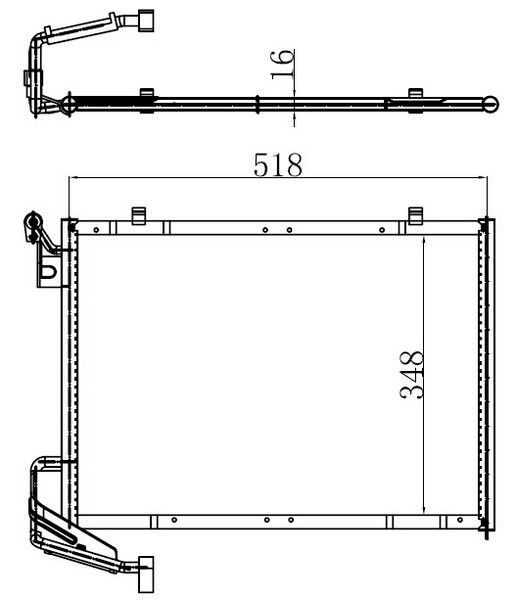 RADYATÖR UNO 70 1.4 ie-1.5 ie MEK 520x322x23